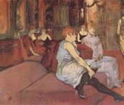 Henri De Toulouse-Lautrec, Interior in the Rue des Moulins (mk09)